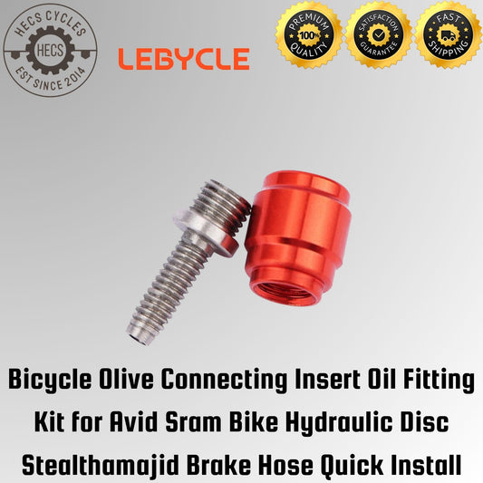 Bicycle Olive Connecting Insert Oil Fitting Kit for Avid Sram Bike Hydraulic Disc Stealthamajid Brake Hose Quick Install