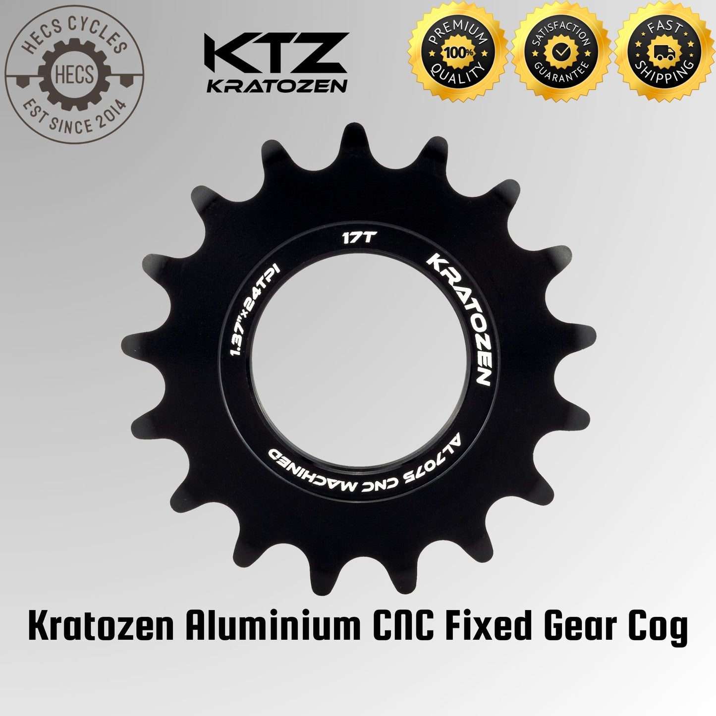 Kratozen Aluminium CNC Fixed Gear Cog