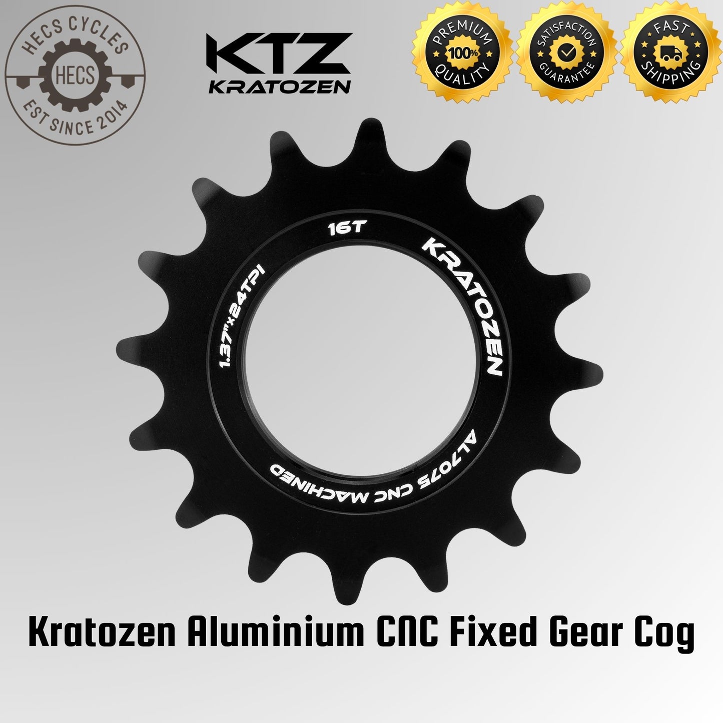 Kratozen Aluminium CNC Fixed Gear Cog