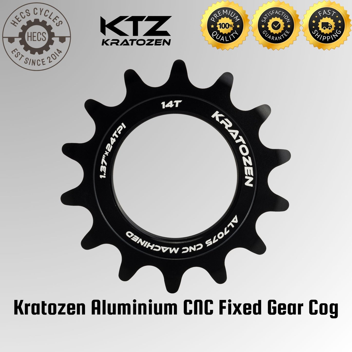 Kratozen Aluminium CNC Fixed Gear Cog