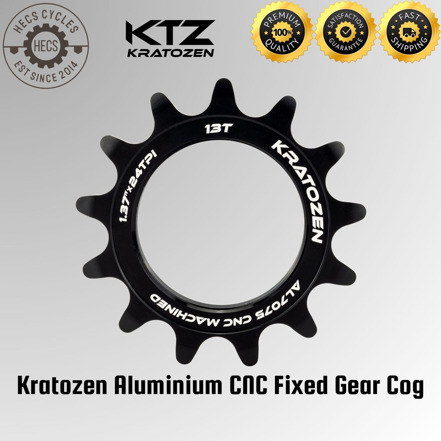 Kratozen Aluminium CNC Fixed Gear Cog