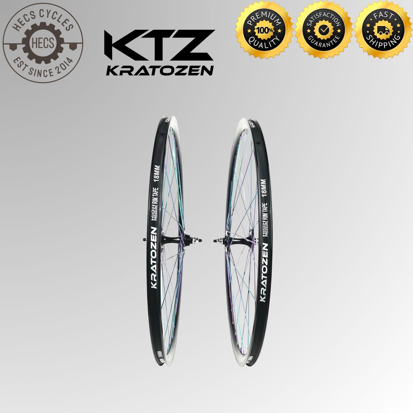 Kratozen Trickster 1st Edition Fixed Gear Fixie Wheelset