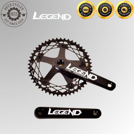 Legend Square Tapered Crankarms 48T Fixed Gear Singlespeed