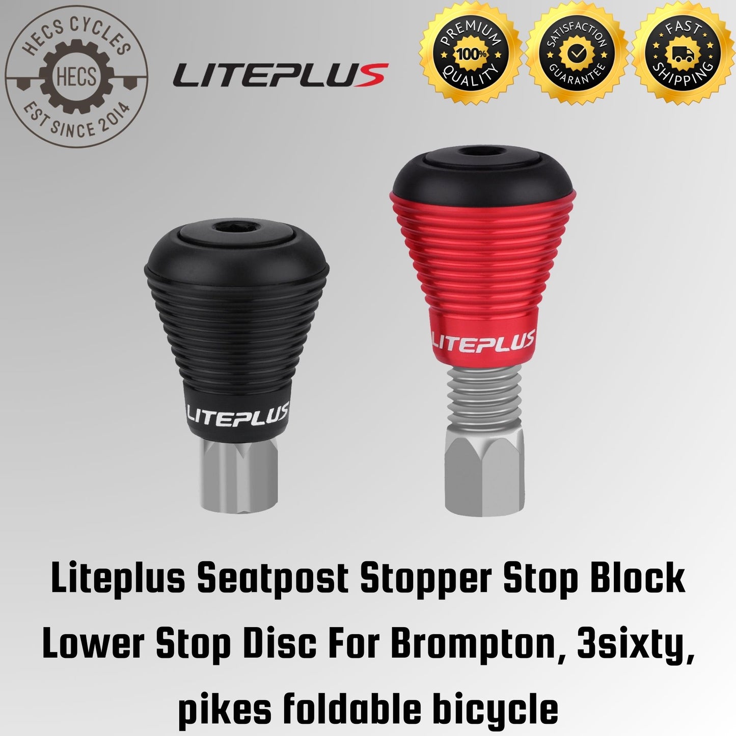 Liteplus Seatpost Stopper Stop Block Lower Stop Disc For Brompton, 3sixty, pikes foldable bicycle