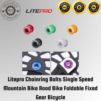 Litepro Chainring Bolts Single Speed Mountain Bike Road Bike Foldable Fixed Gear Bicycle