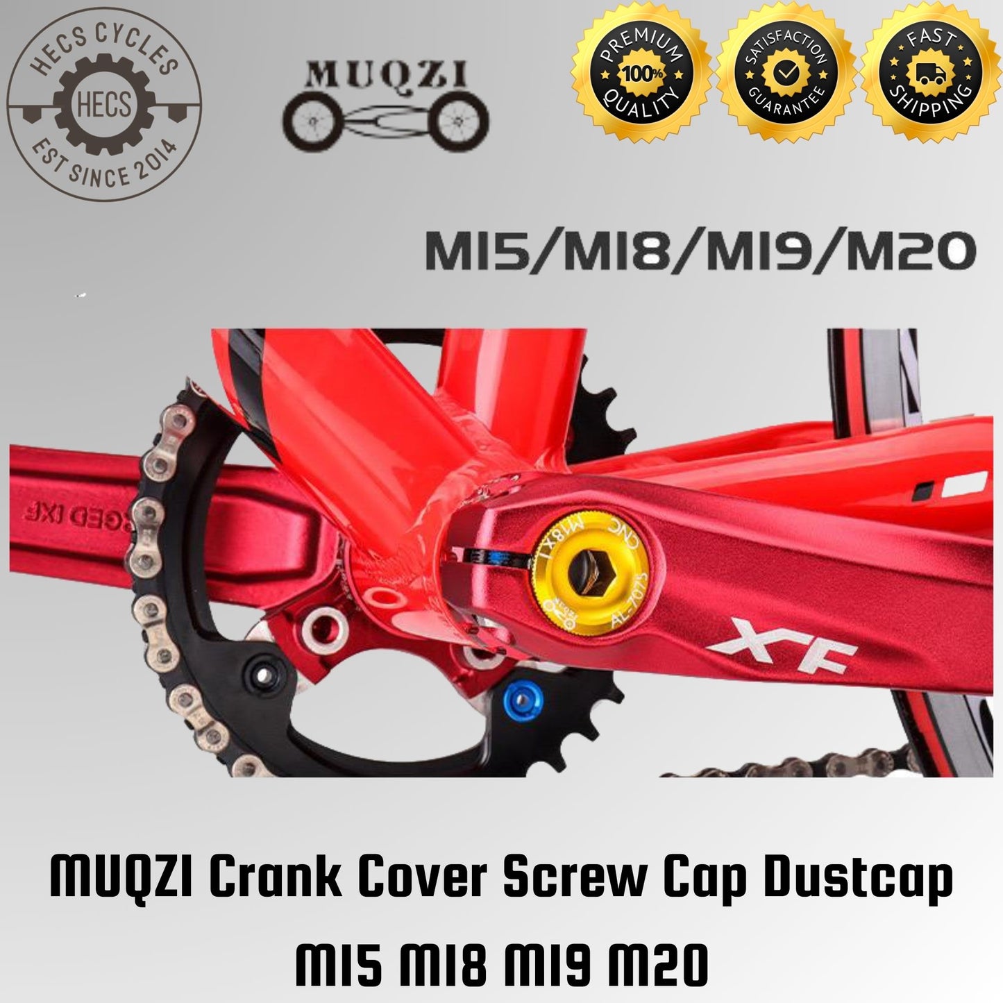 MUQZI Crank Cover Screw Cap Dustcap M15 M18 M19 M20