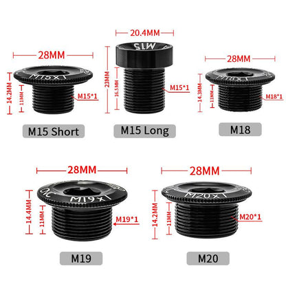 MUQZI Crank Cover Screw Cap Dustcap M15 M18 M19 M20