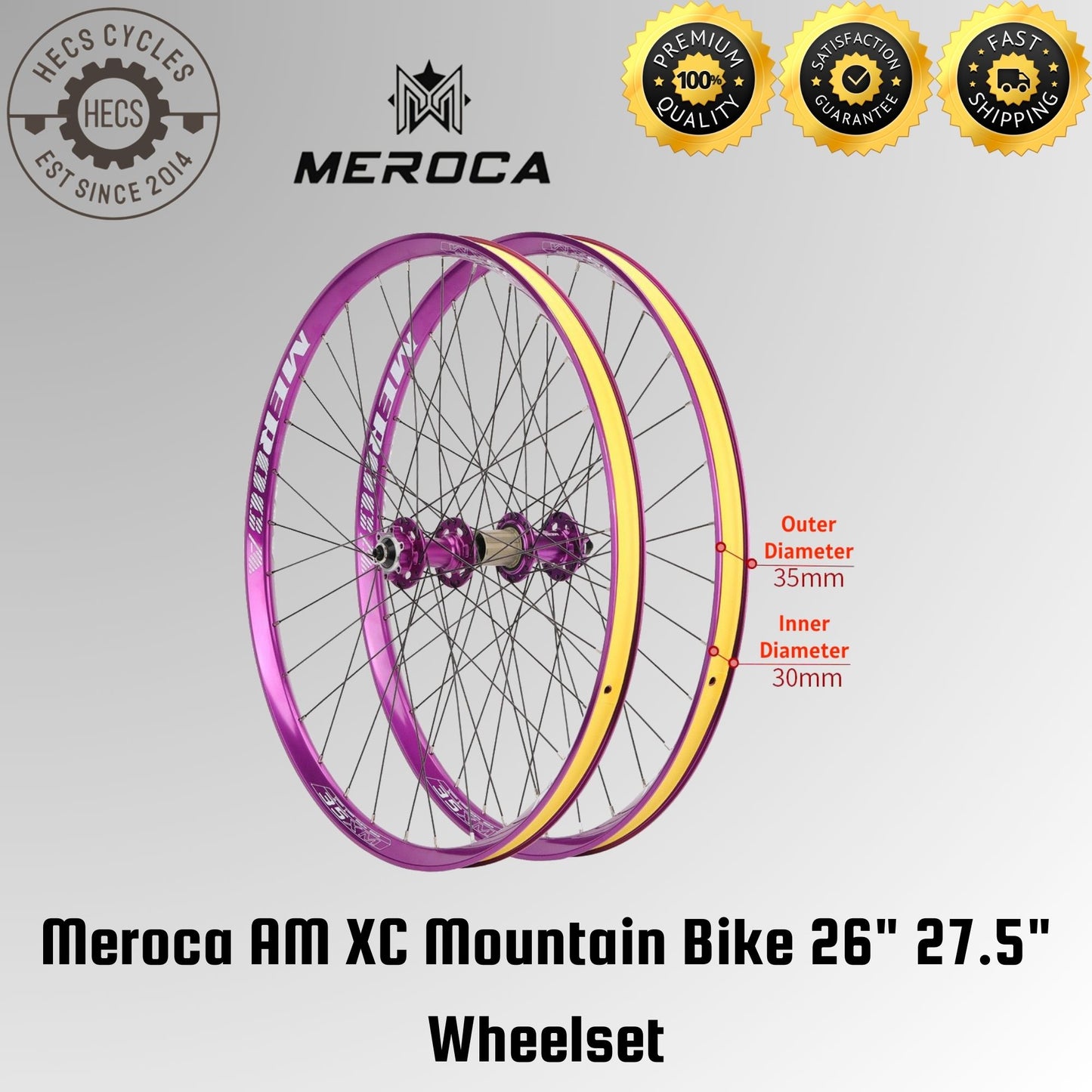 Meroca AM XC Mountain Bike 26" 27.5" Wheelset