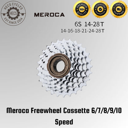 Meroca Freewheel Cassette 6/7/8/9/10 Speed