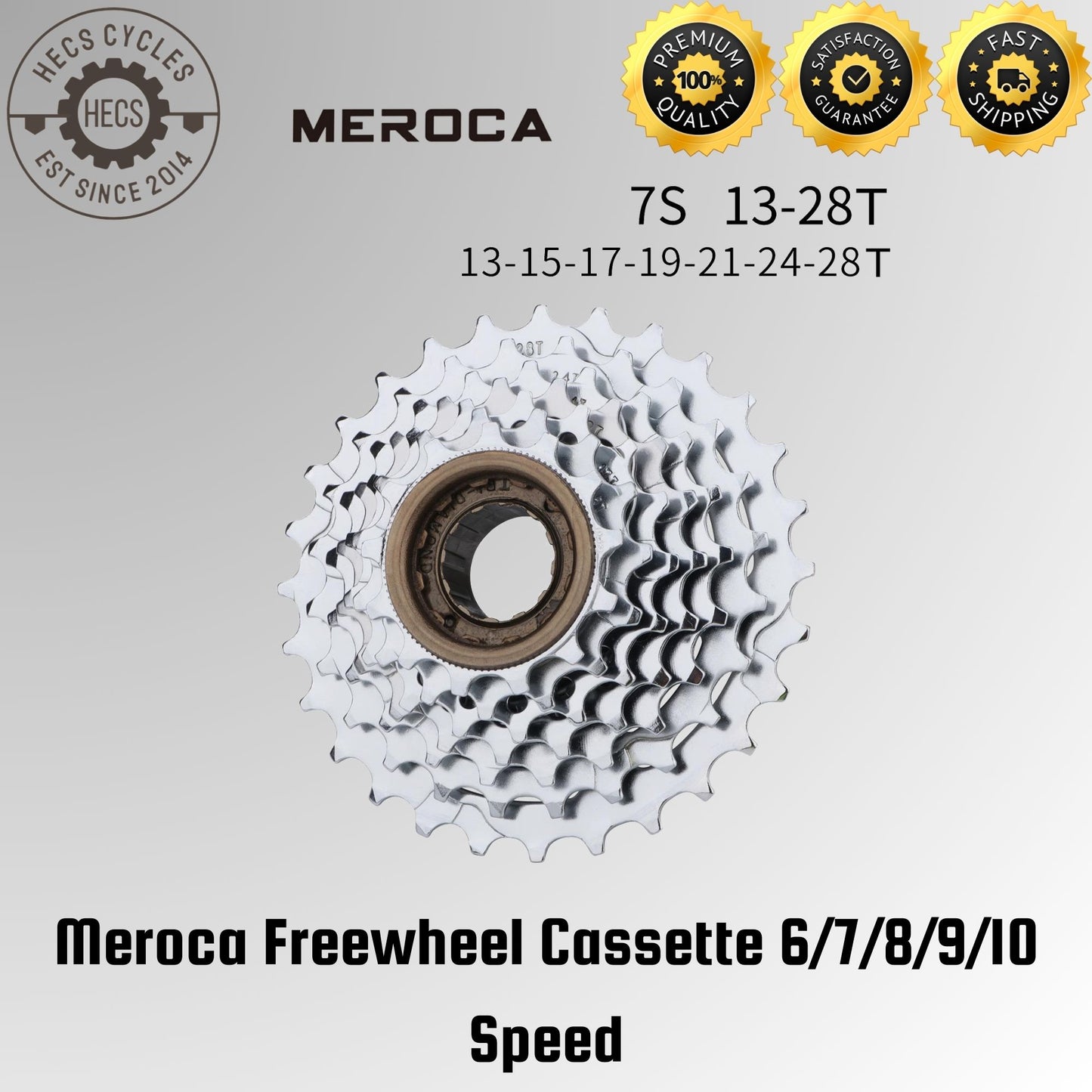 Meroca Freewheel Cassette 6/7/8/9/10 Speed