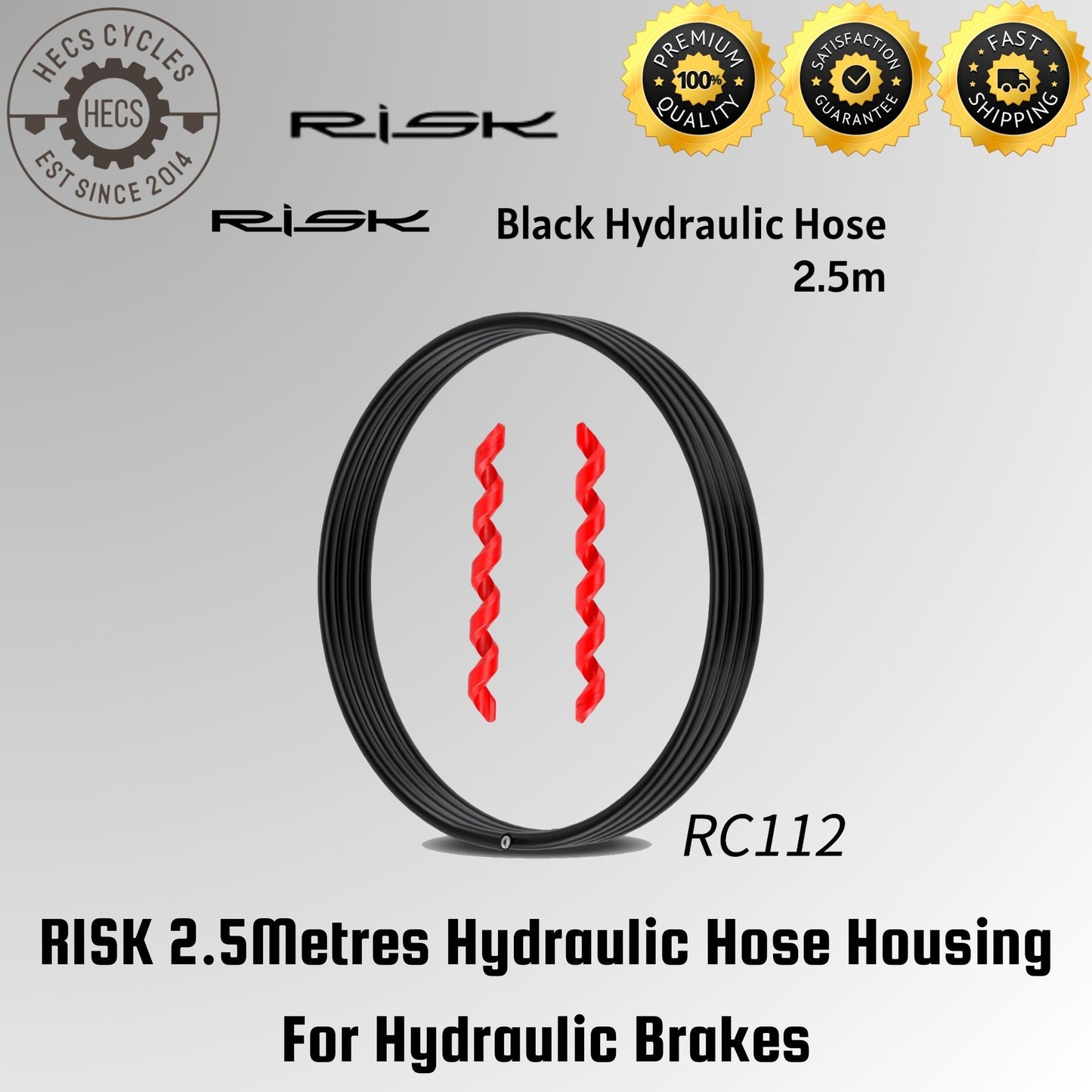 RISK 2.5Metres Hydraulic Hose Housing For Hydraulic Brakes