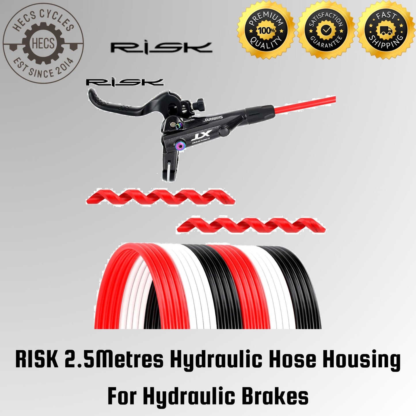 RISK 2.5Metres Hydraulic Hose Housing For Hydraulic Brakes