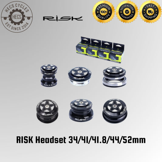 RISK Bicycle Headset EC34, IS41, IS41.8, EC44, IS41.8/52mm