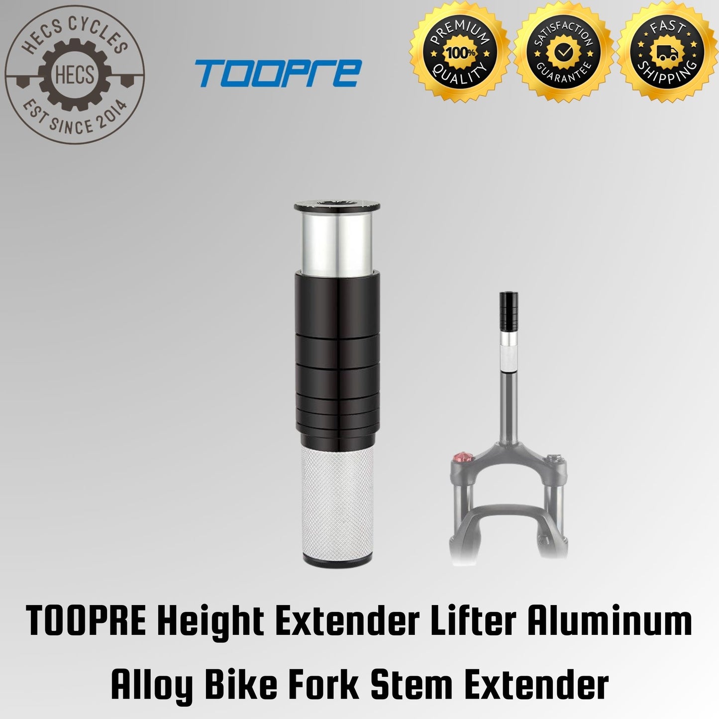 TOOPRE Height Extender Lifter Aluminum Alloy Bike Fork Stem Extender