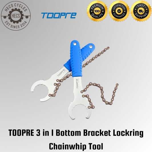 TOOPRE 3 In 1 Bottom Bracket Lockring Chainwhip Tool