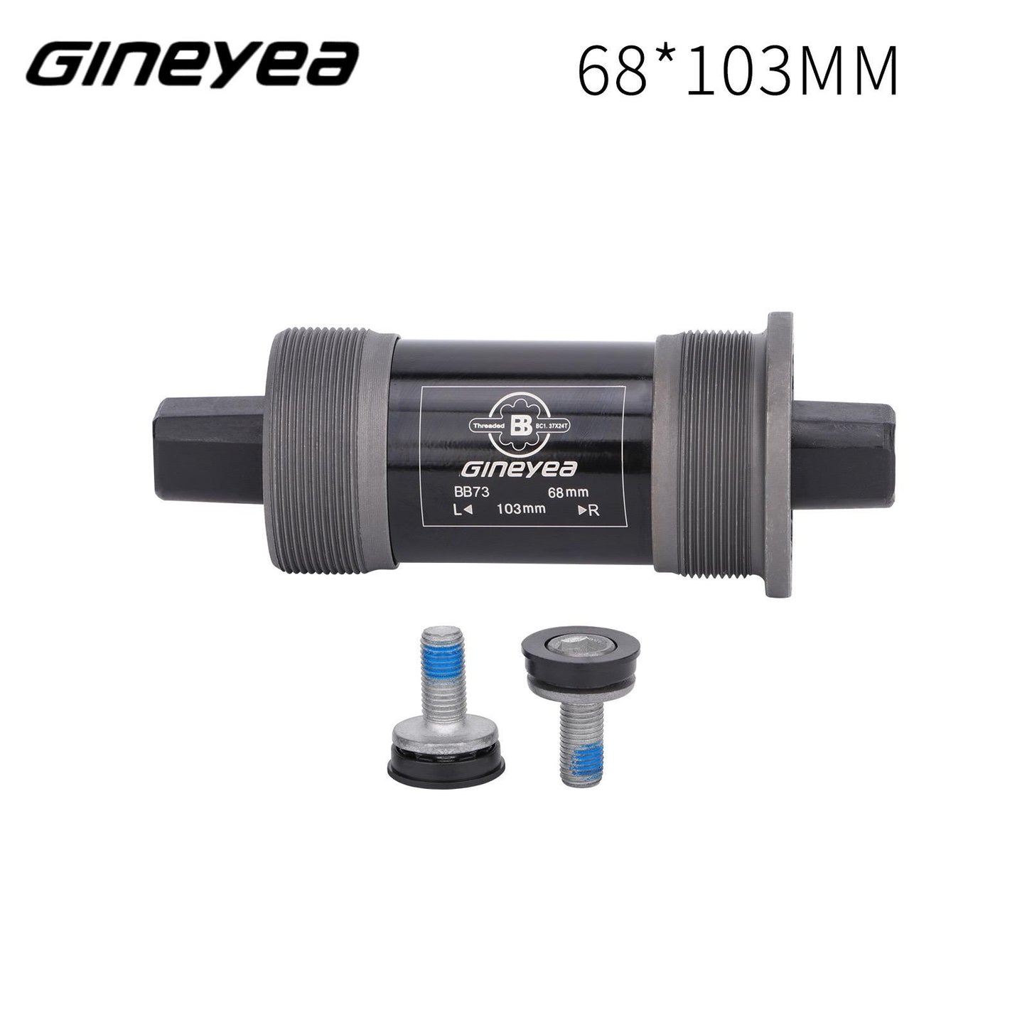 Gineyea Square Tapered Bottom Bracket 103/107/110.5/113/118/120/122.5/124.5/126mm