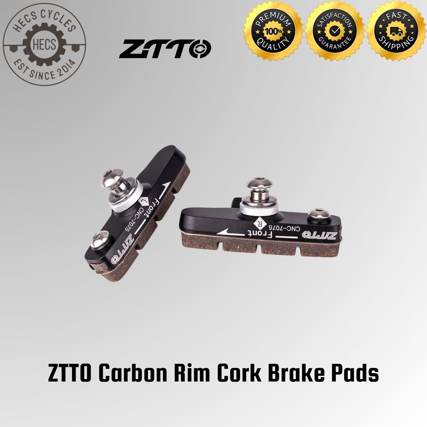 ZTTO Carbon Rim Cork Brake Pads