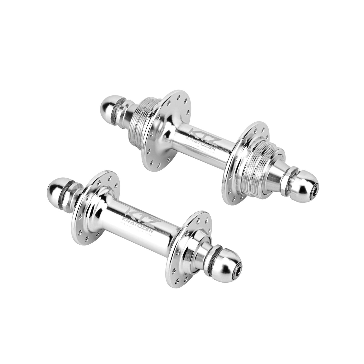 Kratozen Low Flange Silver Track Hub Set