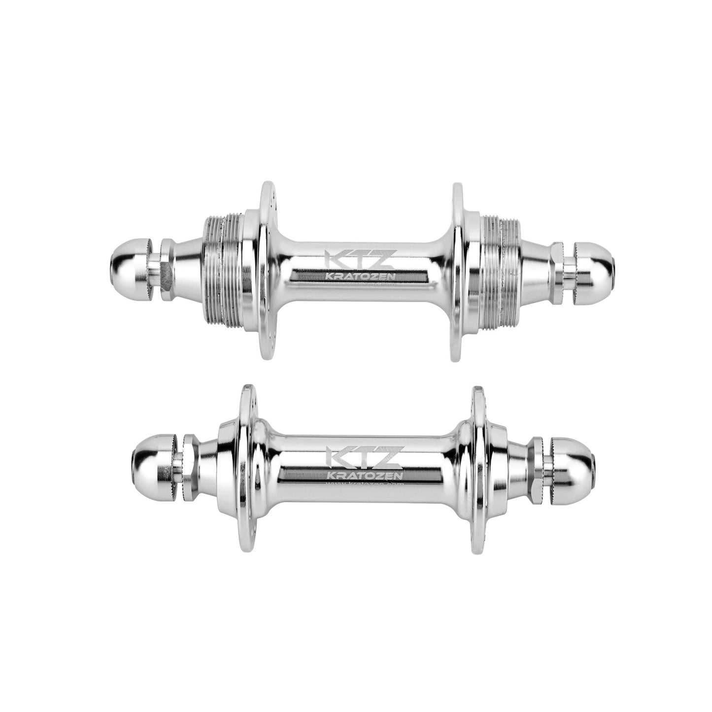 Kratozen Low Flange Silver Track Hub Set