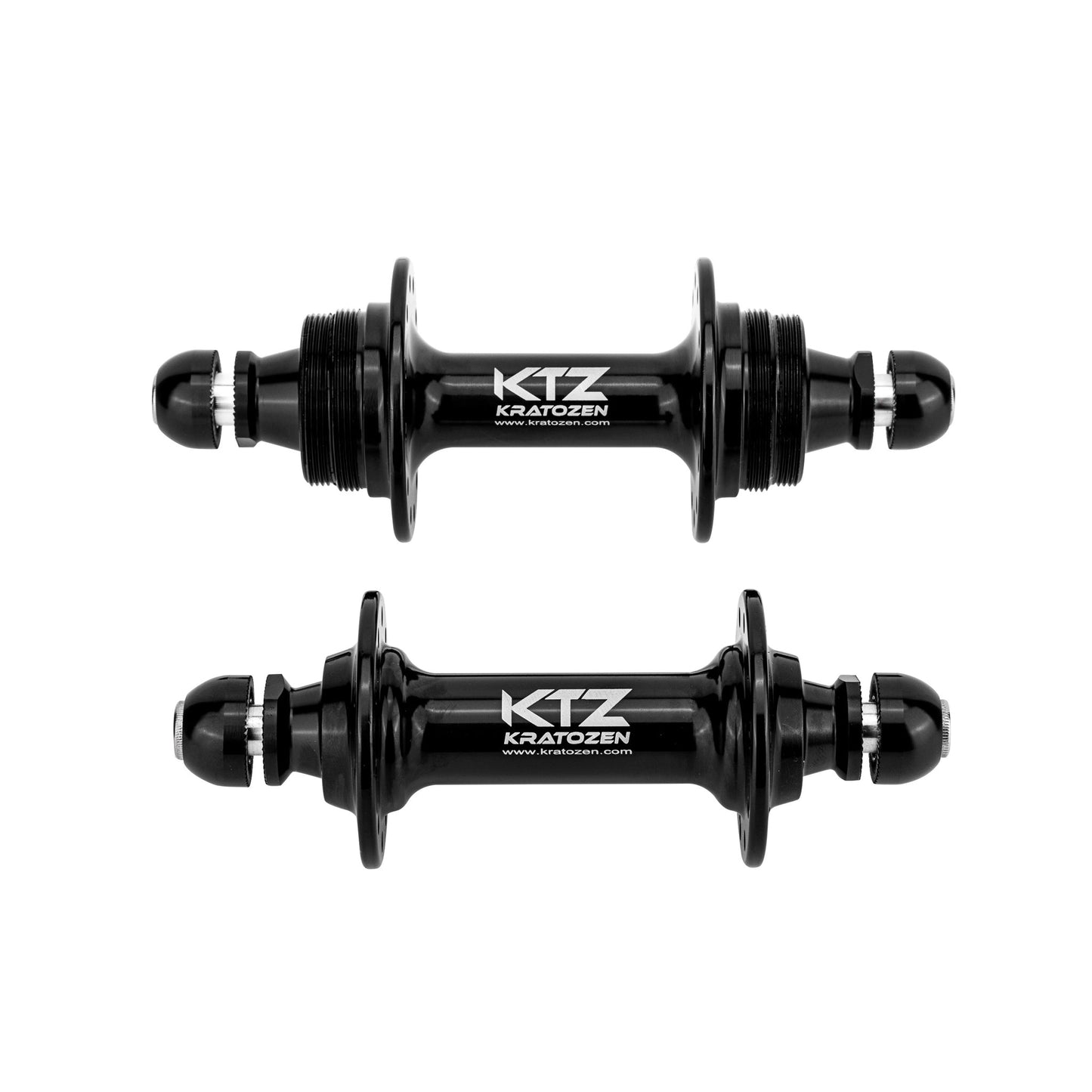 Kratozen Low Flange Black Track Hub Set